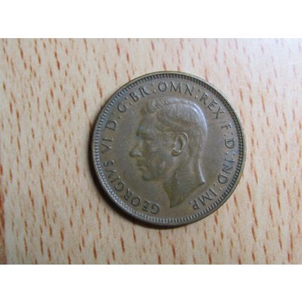 Australia 1941 1/2d Half Penny Coin