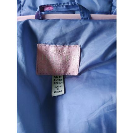 Joules padded quilted Winter Coat Size 14 blue