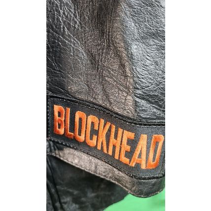 Unik Black Leather Biker Riding Vest Harley Davidson patches XXL HOG Motorcycle