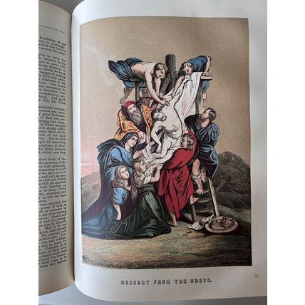 ANTIQUE BIBLE ALTAR OF THE HOUSEHOLD 1800's REV ROBERT JAMIESON HARDBACK
