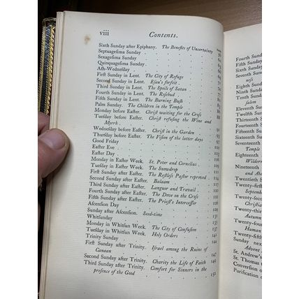 1877 "THE CHRISTIAN YEAR" THOUGHTS IN VERSE JOHN KEBLE LEATHER ANTIQUE BOOK (P5)