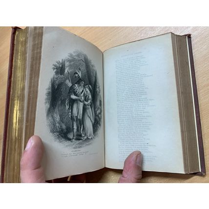 c1870s THE POETICAL WORKS OF LONGFELLOW ILLUSTRATED ANTIQUE BOOK (P3)