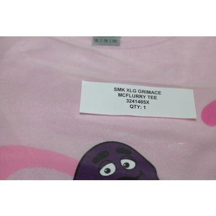 McDonalds Grimace Shake T-Shirt 2XL Limited Edition Crew Pink X Large Size NEW