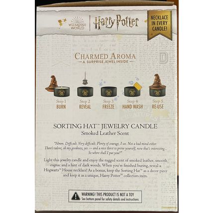 Harry Potter Charmed Aroma Sorting Hat Candle With Necklace Brand New Sealed