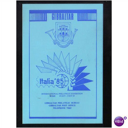 1985 GIBRALTAR ITALIA `85" INTERNATIONAL YOUTH YEAR