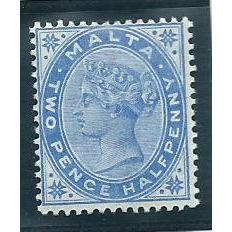 malta stamps sg24 dull blue hm sg 24 hm very fresh