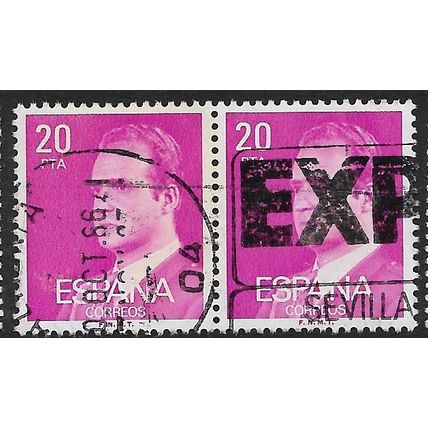 1977 Michel 2309y - fine used (o) - pair - phosphor paper