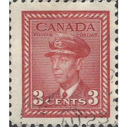 CANADA, King George VI Air Force uniform, red 1942, 3c