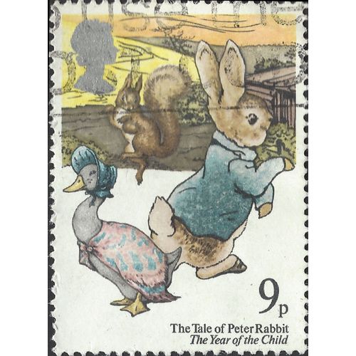 GB, MAMMAL, Peter Rabbit, yellow 1979, 9p