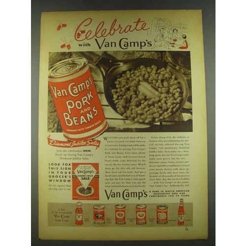 1936 Van Camp's Pork and Beans Ad - Celebrate