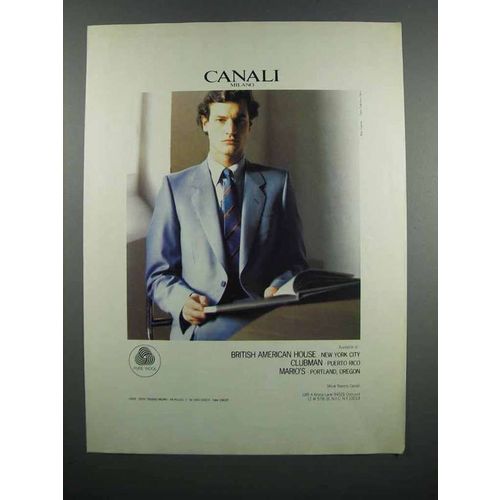 1983 Canali Fashion Ad