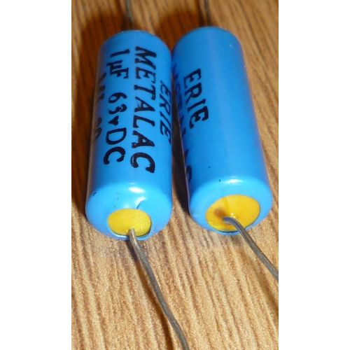 Capacitor 1 uF 63V Erie Metalac ML30 GB212K 2 off