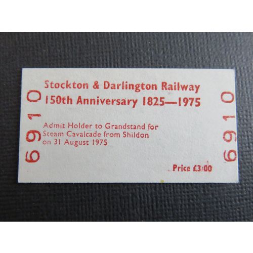 Stockton & Darlington 1975 £3.00 Grandstand Ticket