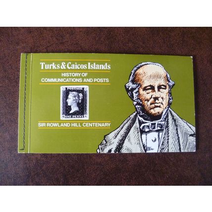 Turks Caicos Islands 1979 History of Communications and Post booklet stamps ship
