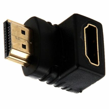 Quality 90 Degree Right Angle Angled HDMI Male to Female Adapter Connector Cable