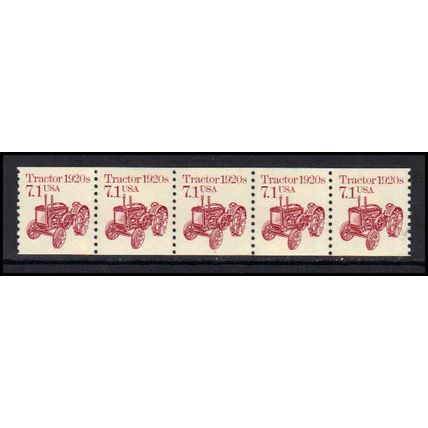 2127 7.1c Tractor Fine MNH Dry Gum PNC 1/5 X0734
