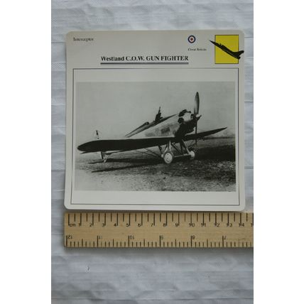 Westland C.O.W. Gun Fighter - GB - Interceptor - Collectors Club Card