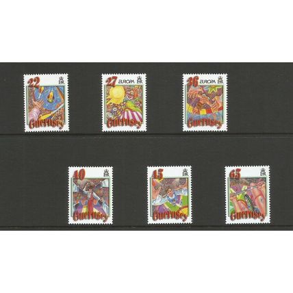 Guernsey 2002 Europa, The Circus Unmounted Mint Set SG 942 / 947