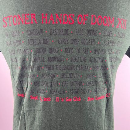 Stoner Hands Of Doom XII Concert Festival M T-Shirt Shirt