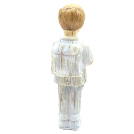 Julian Small Boy Dressed in Blue Ornament Figurine 12 CM Gift Home Decor Collect