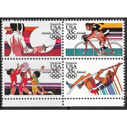 1983 Michel 1665/1668 - MNH (**) - Block of 4