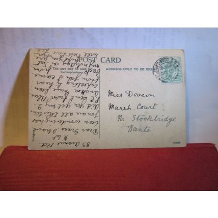 WHITE HILL, HENLEY-ON-THAMES, OXON used antique postcard 1909 pm =