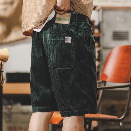 Spring/Summer Men's Casual Loose Cotton Corduroy Casual Shorts Five Pants