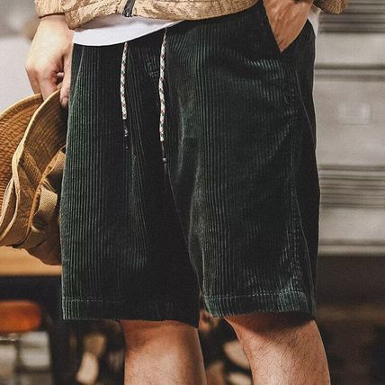 Spring/Summer Men's Casual Loose Cotton Corduroy Casual Shorts Five Pants