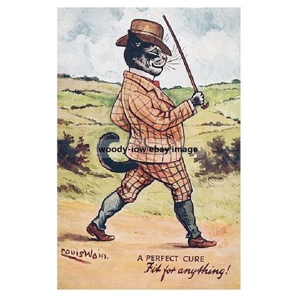 rp14451 - Louis Wain Cat - A Perfect Cure - print 6x4