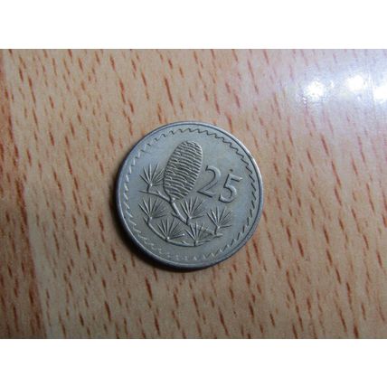 Cyprus 1974 25 Mils Coin