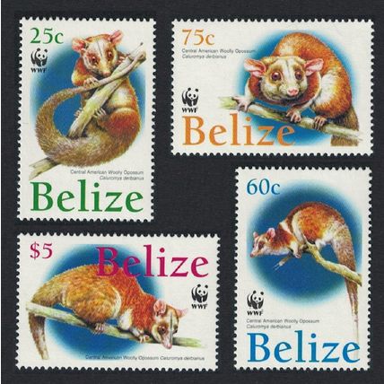 Belize WWF American Woolly Opossum 4v 2004 MNH SG#1315-1318 MI#1283-1286