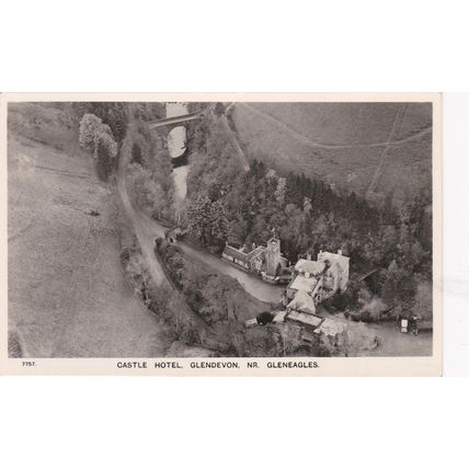A958 GLENDEVON - CASTLE HOTEL. AERIAL VIEW