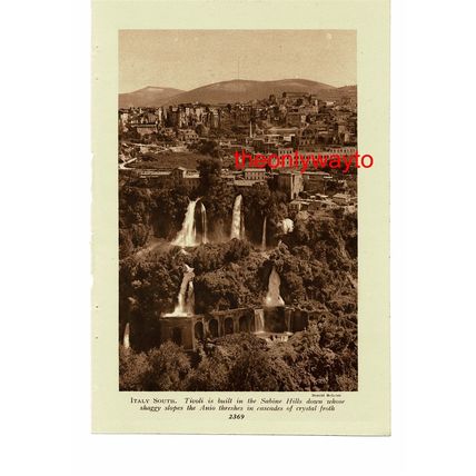 Corso Garibaldi, Salerno, Italy (Tivoli, Cascades On Reverse), Book Illustration