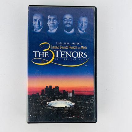Carreras Domingo Pavarotti The Three Tenors in Concert 1990 & 1994 VHS Tape Lot