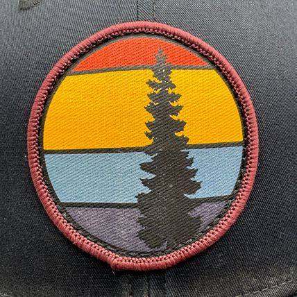 Columbia Spring Grove Trucker Hat Snapback Black Outdoor Patch Logo Unisex O/S