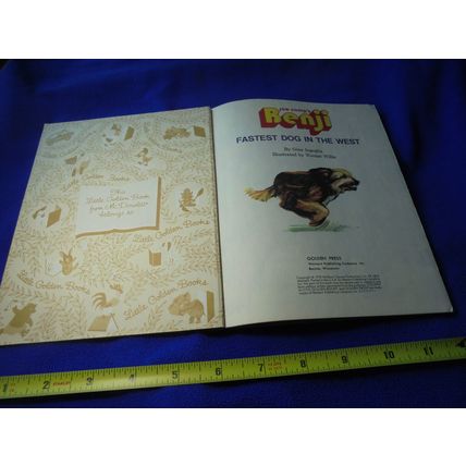 1978 BENJI Fastest Dog in the West Little Golden Book! $10.00 Shipped!
