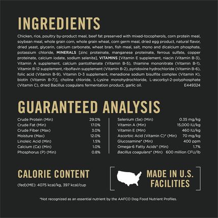 Purina Pro Plan Small Breed Dog Food Shredded Blend Chicken and Rice Formula wit