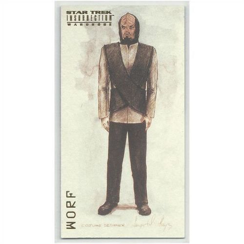 STAR TREK : INSURRECTION ' WARDROBE sub set card # W - 3 WORF (1998)