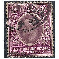 East Africa & Uganda Protectorate 1907 SG38 12c Dull & Bright Purple Fine Used..