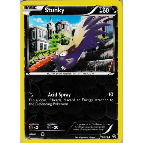 Pokemon B&W Dragons Exalted - #76/124 - Stunky Rev Holo