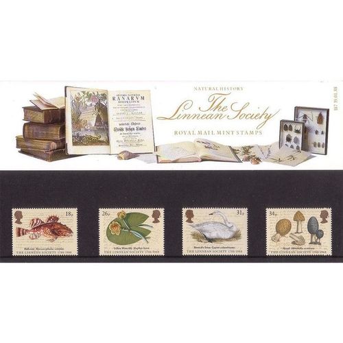 Great Britain 1988 Linnean Society Presentation Pack Mint NHM SG 1380-1383 stamp