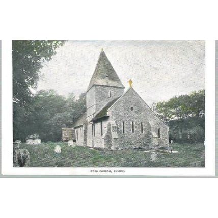 Iford, E Sussex - Church (St. Nicholas) - postcard c.1910s