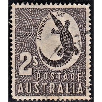 AUSTRALIA, 1948 2/- Aboriginal Art, SG 224 (Scott #212), used