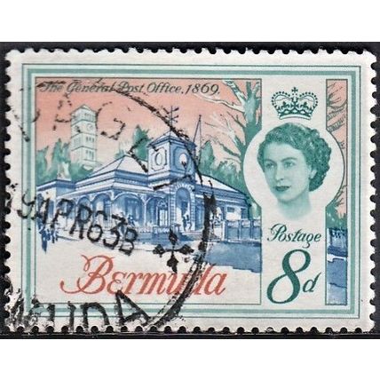 BERMUDA, 1962-68 8d General Post Office, SG 169 (Scott 181), used.