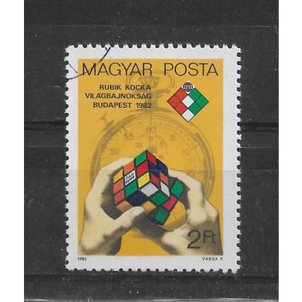 Hungary.World Rubik Cube Championship,Budapest stamp.Fine Used.Mar23