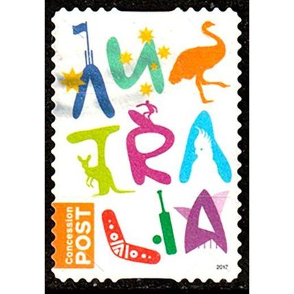 Australia 2017 Concession Post Used Stamp.