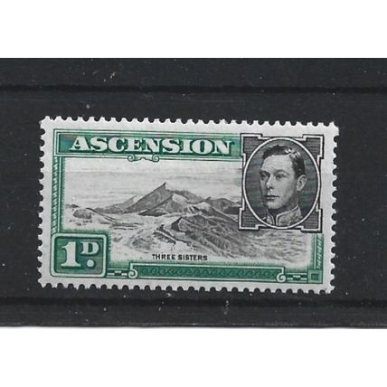 Ascension.SG39d 1d Three Sisters.Mounted Mint.Aug24b
