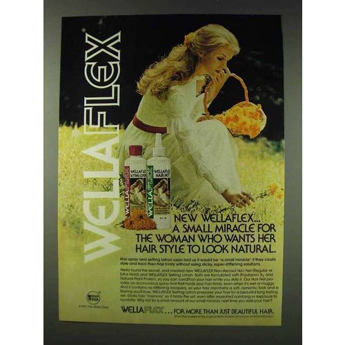 1978 Wella Wellaflex Hair Spray Ad - Small Miracle