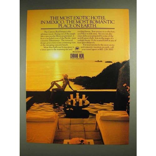 1982 Westin Hotels Ad - Camino Real Ixtapa, Mexico