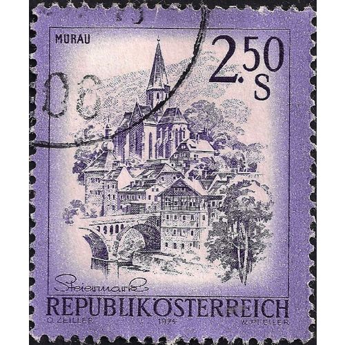 AUSTRIA, Murau, Steiermark, violet 1974, 2.5 schilling